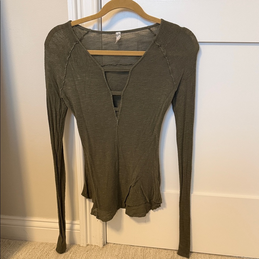 Free People Long Sleeve Women's Top